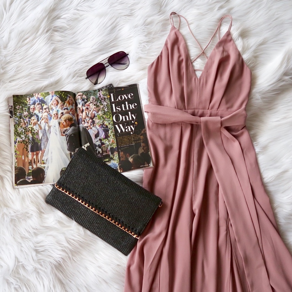 AUDREY- Stunning Jumpsuit in Mauve - Picture 2 of 4
